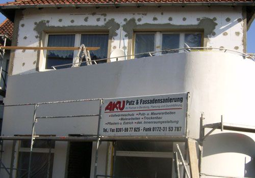 AKU Putz-und Fassadensanierung in Barleben, WDV-System
